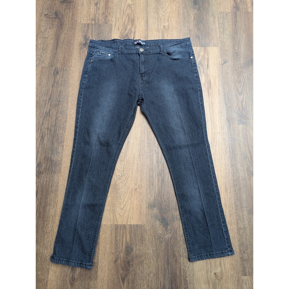 Phat Farm Jeans 40X30 Skinny‎ High Rise Dark Wash Stretch Denim Streetwear Urban